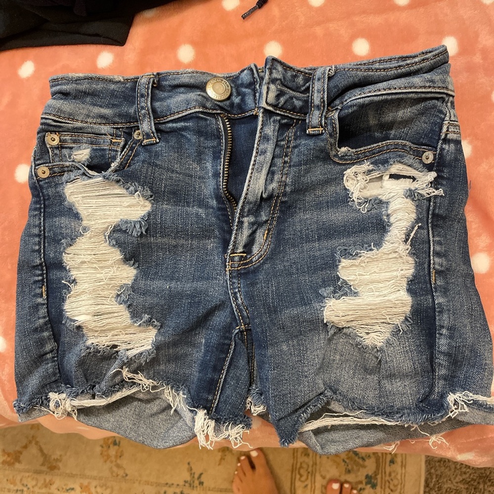 denim shorts from american eagle